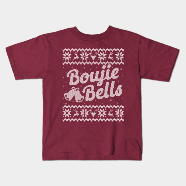 Ugly Christmas Sweater Boujie Bells Kids T-Shirt by HolidayoftheWeek